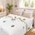 Homeloomers Premium Cotton Rajai with Floral Print & Green Striped Border | Elegant, Soft & Cozy Winter Quilt
