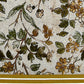 Homeloomers Floral Printed Cotton Table Cover with Elegant Olive Green Border | Nature-Inspired Botanical Design for Dining Table