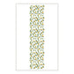 Homeloomers Citrus Print Table Cover | White with Lemon & Orange Leaf Design | Rectangular Dining Table Cloth