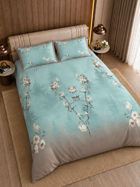 Nazaara_Leher_Pure_Cotton_Green_Bedsheets