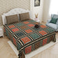 Orange_Bagru_Gold_Bedsheet