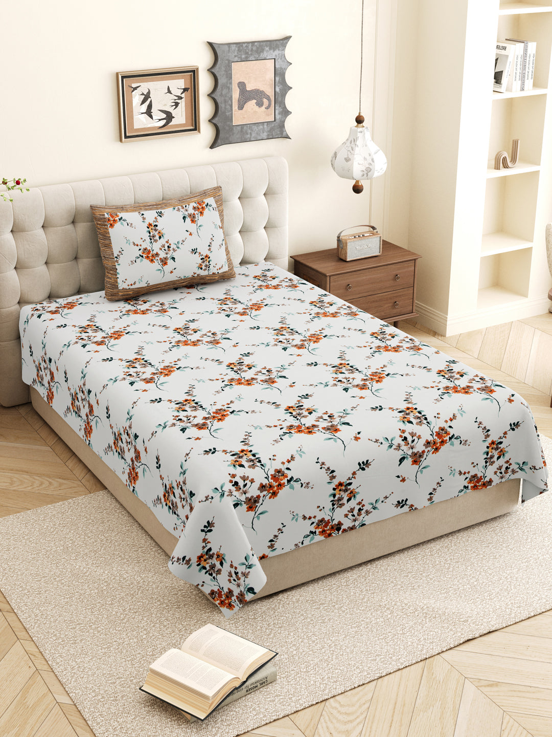 Brown_Bedsheet_With_Pillow_Cover