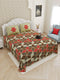 Orange_Cerulene_Bagru_Gold_Pure_Cotton_Bedsheet