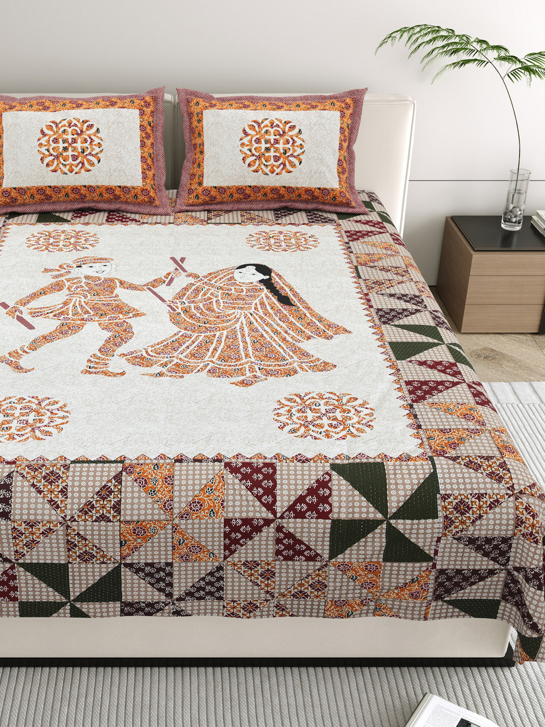 Orange_Bedsheets_Cotton