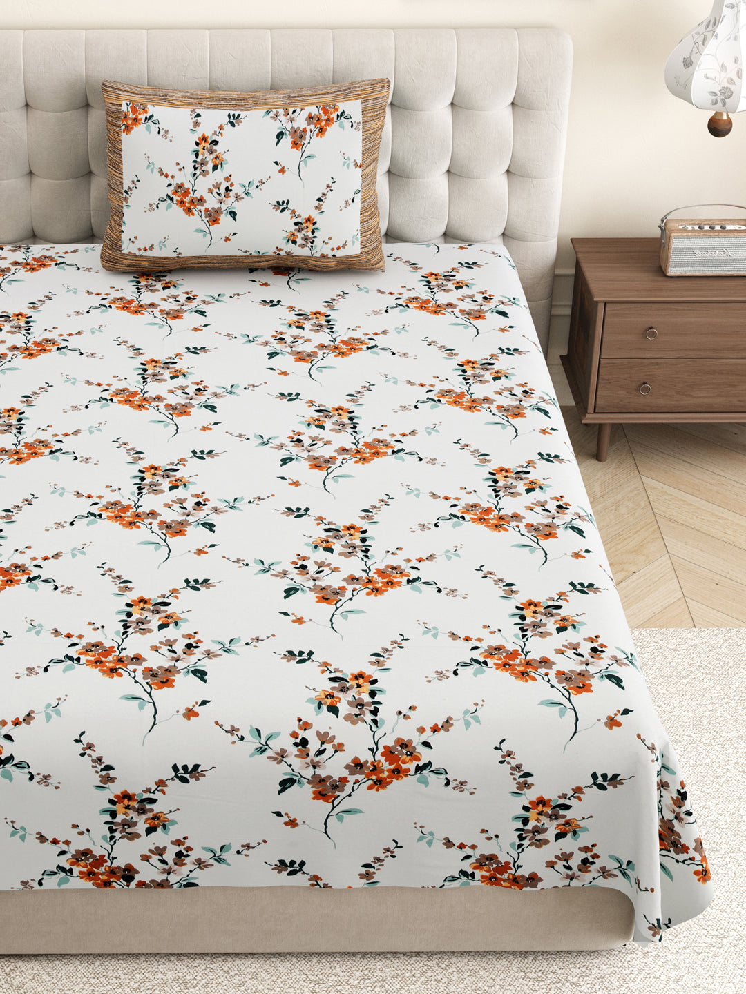 Brown_Bedsheet_With_Pillow_Covers