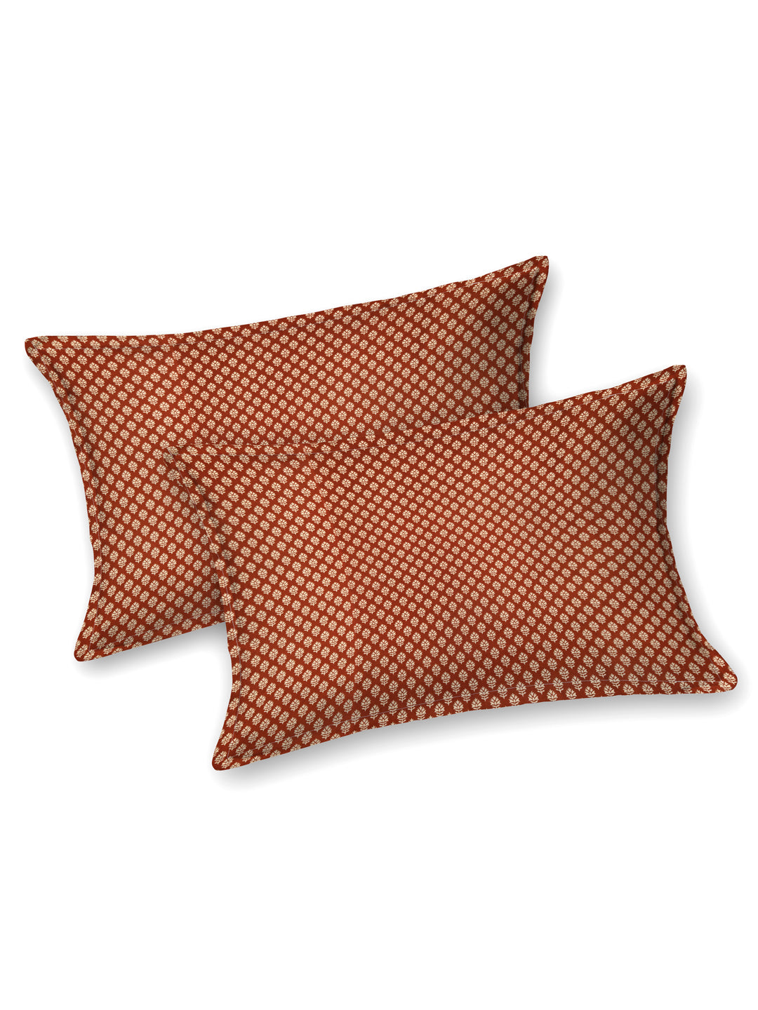 Gold_Pure_Cotton_Pillow_Covers_Orange