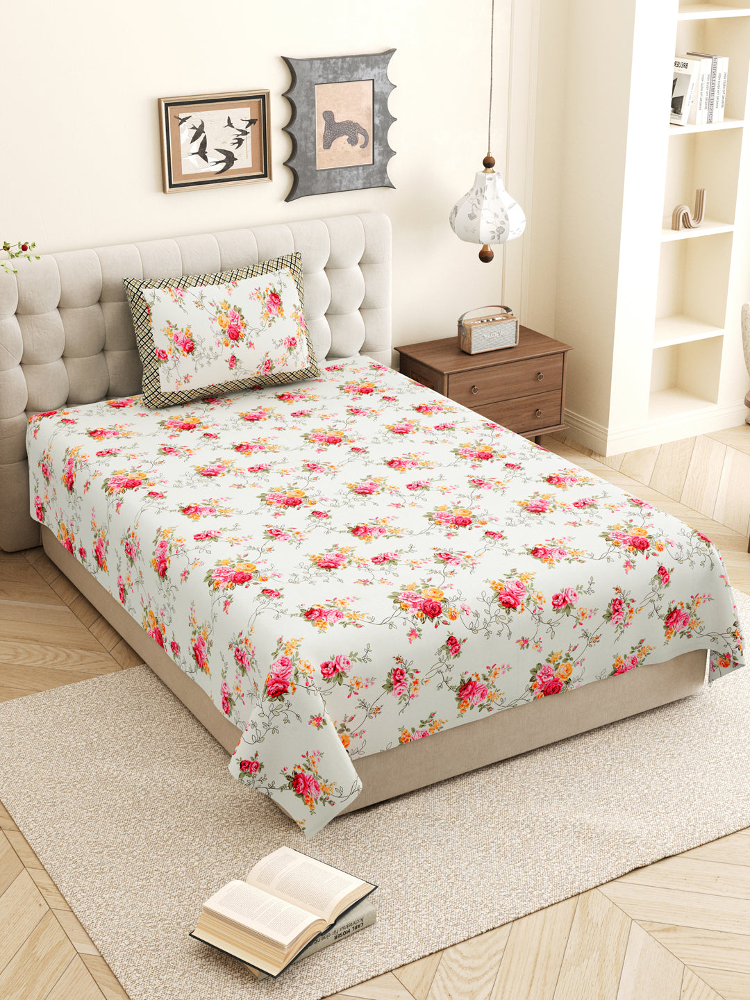 Passerine_Cotton_Bedsheets_Red