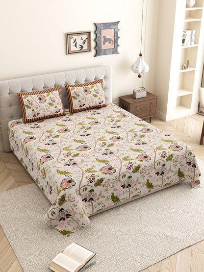 Floral_Bedsheet_Pattern_Wth_Pillow_Covrs_Pink