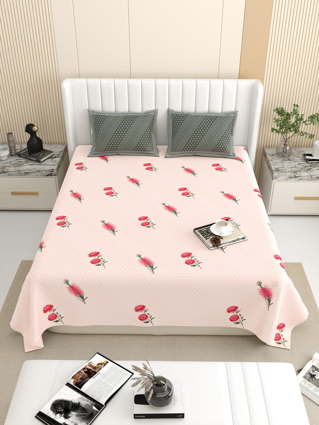 Antartic Snow White Pure Cotton Bedsheet