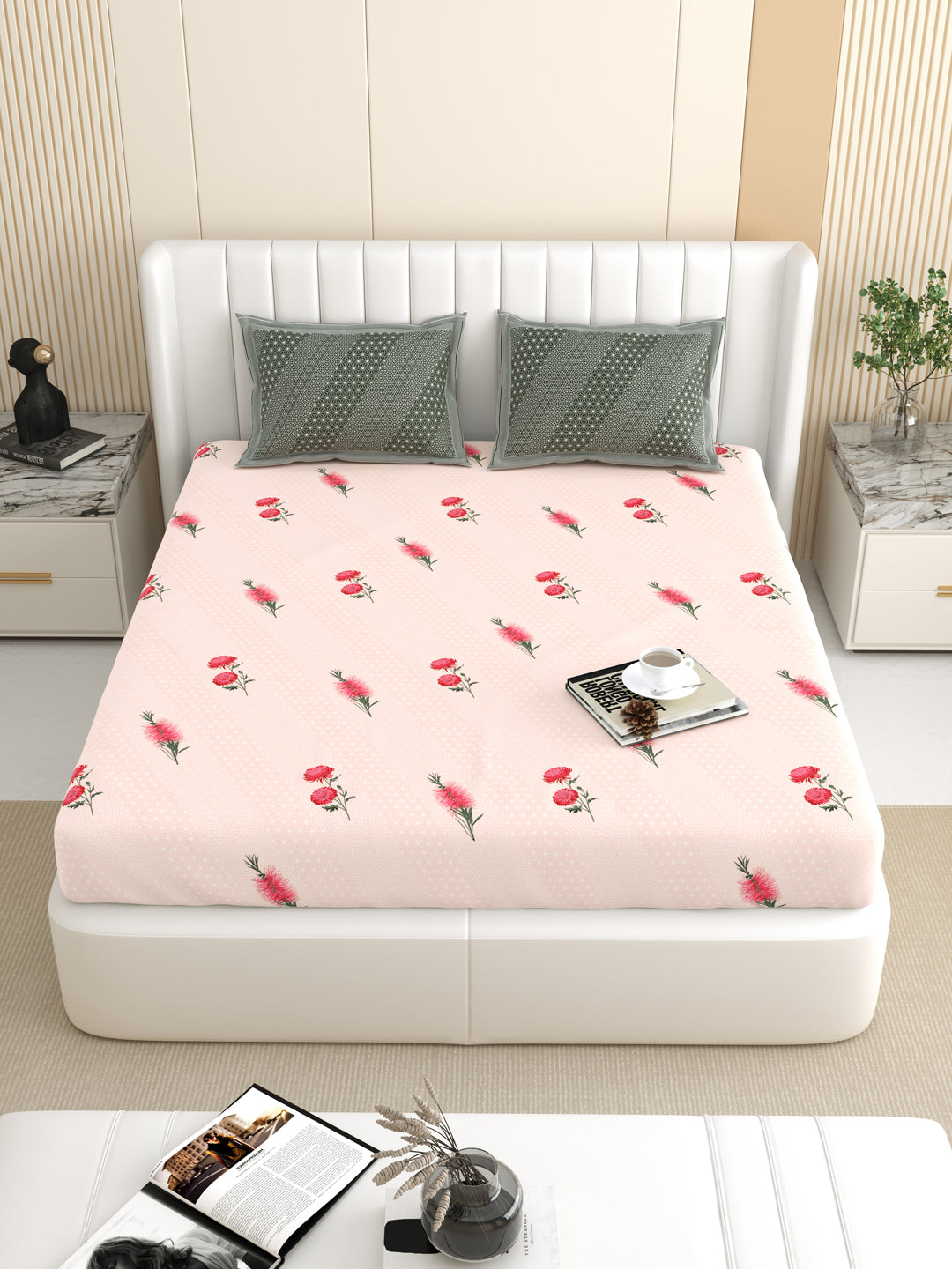 Antartic Snow White Pure Cotton Bedsheet