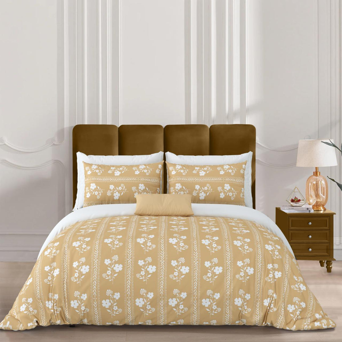 Aureva_Solstice_Pure_Cotton_Bedsheet_Yellow