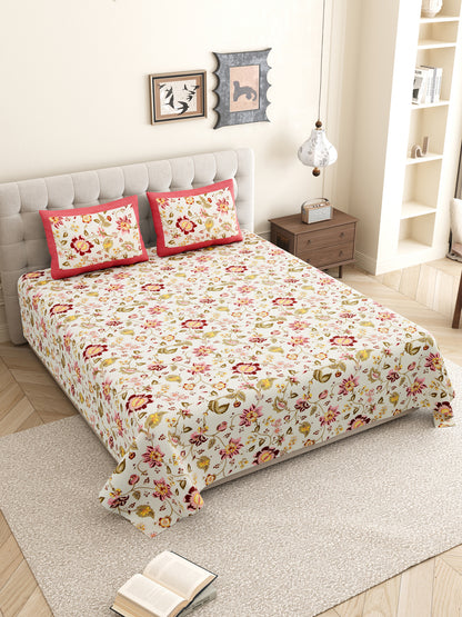 Bedsheet_Floral_Red
