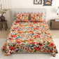 Red_Floral_Bedsheet_With_Pillow_Covers
