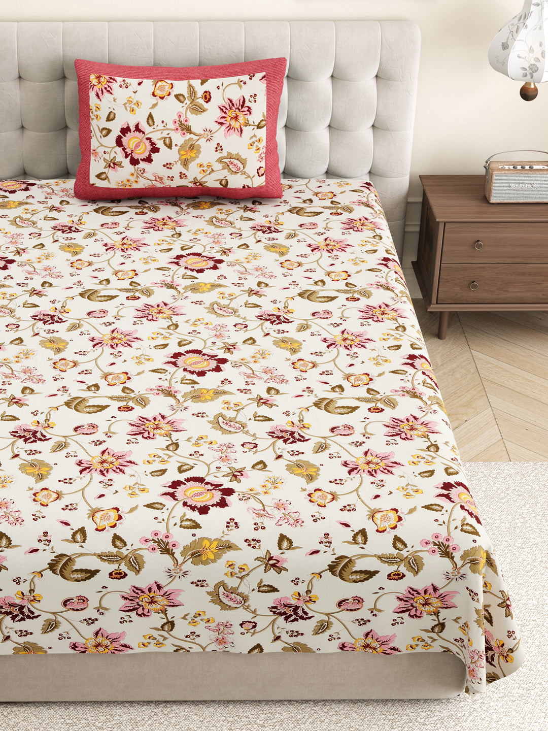 Rosemary_Cotton_Red_Bedsheets