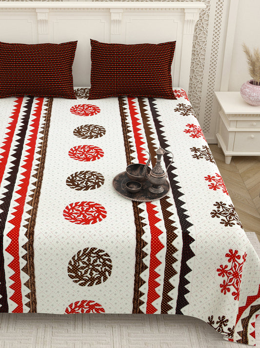 Cardinal_Gujri_Patch_Pure_Cotton_Bedsheet_Red_2