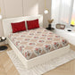 Rosy_Red_Floral_Bedsheet_With_Pillow_Covers