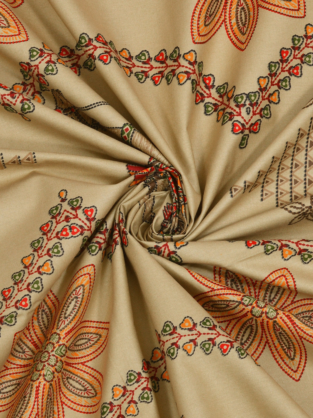 Kashida_Red_Bedsheet