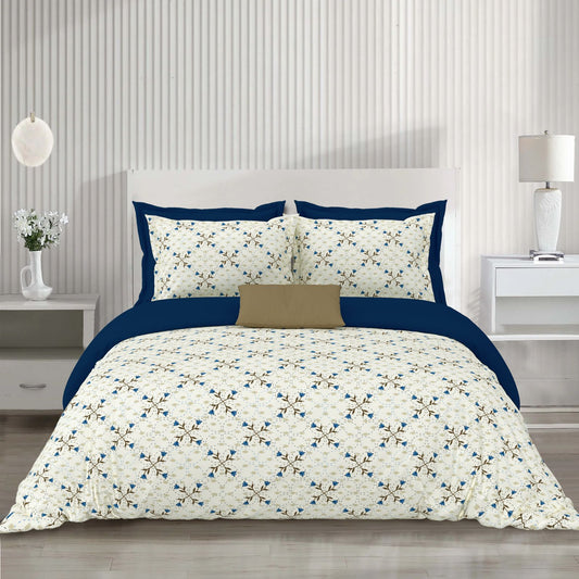 Noor_Ivory_Bloom_Pure_Cotton_Bedsheet_Off White