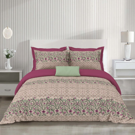 Jaipuri_Cotton_Printed_Smooth_Bedsheet_Dark Vanilla