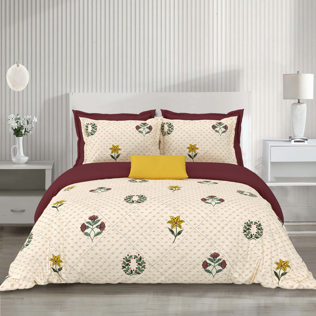 Noor_Moonlit_Pure_Cotton_Bedsheet_Cream