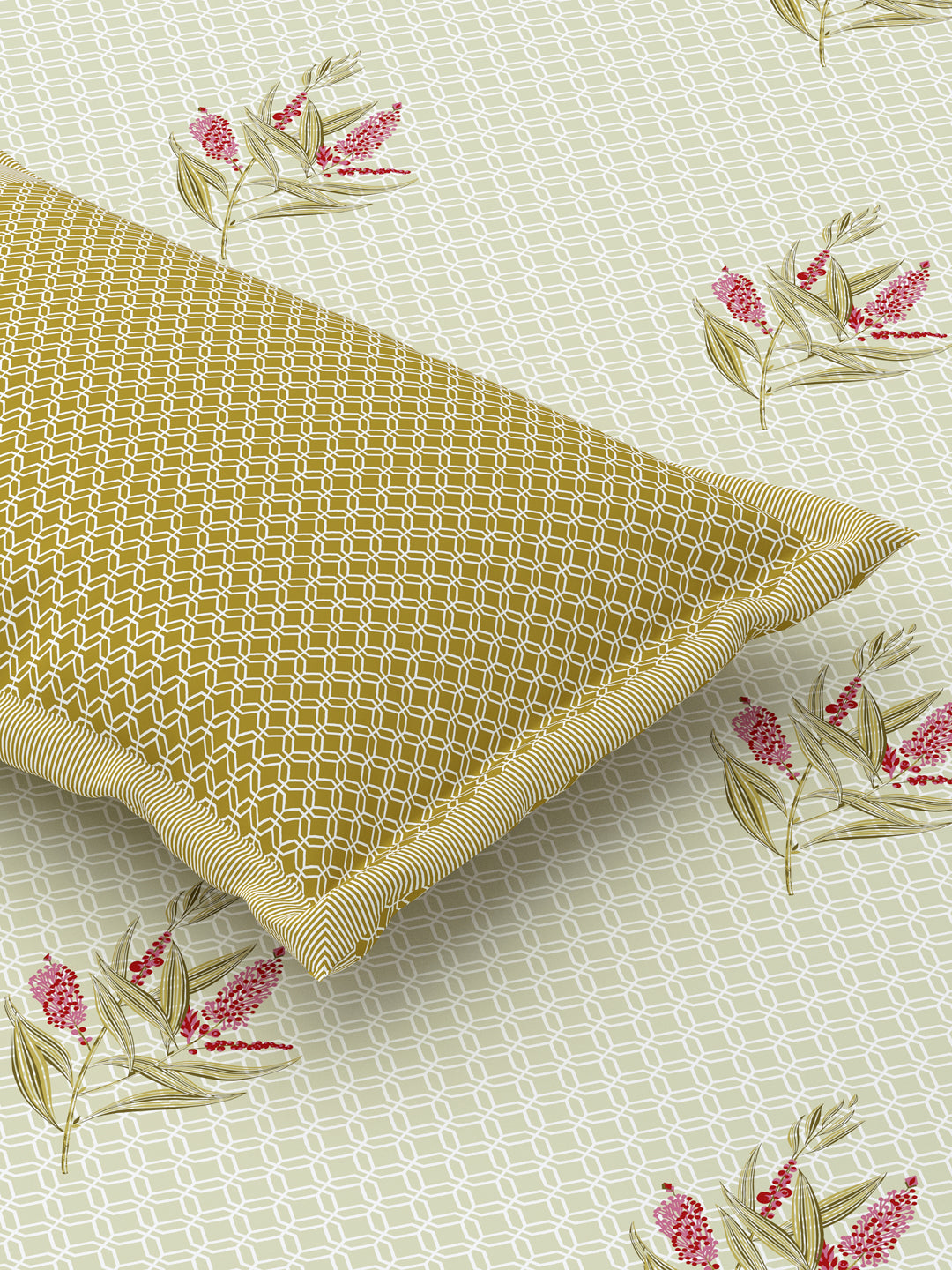 Artic_Snow_yellow_Pillow_Cover