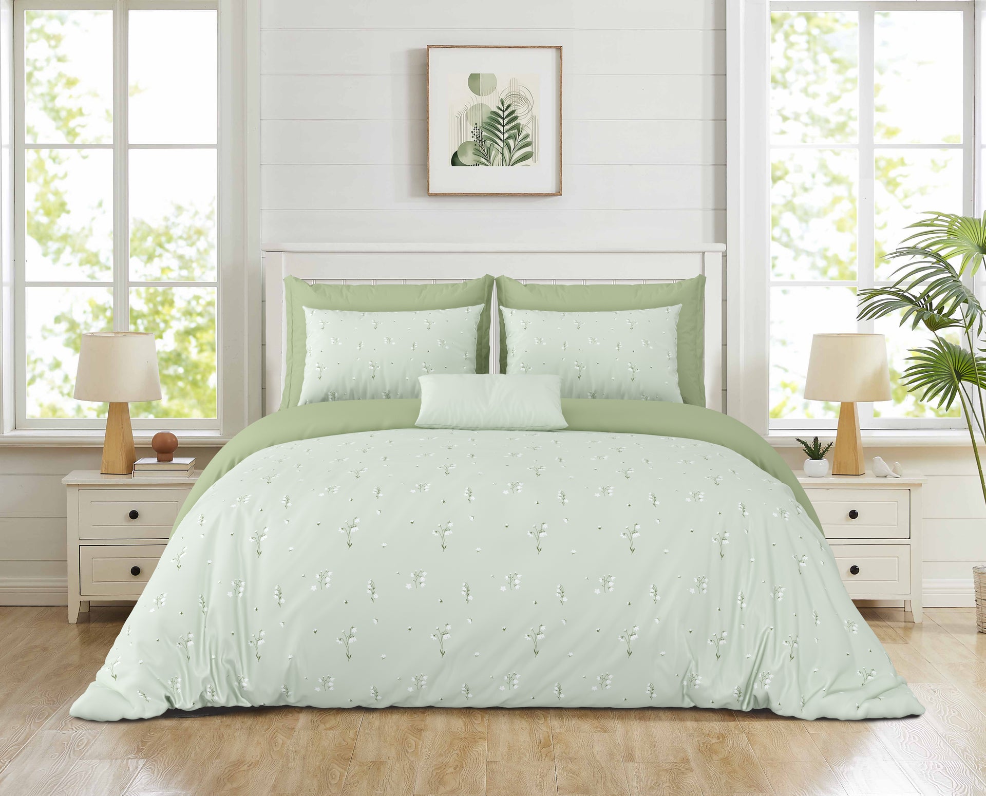 Sukoon Shaam Super King Size 100% Cotton Bedsheet