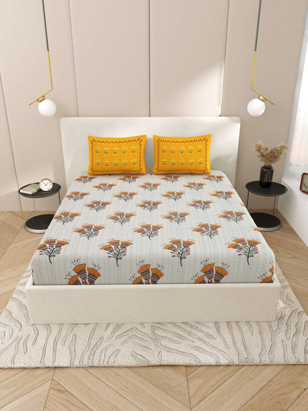 Pure_Cotton_Bedsheets_Yellow